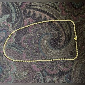 Gold Rope chain necklace 24in